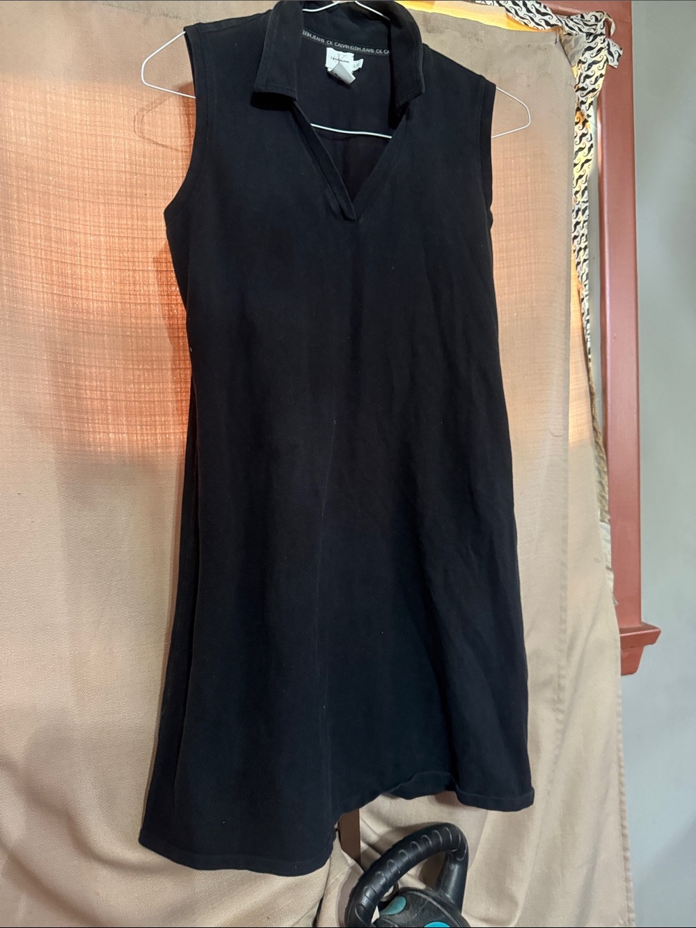 Calvin Klein Jeans Sleeveless Black Polo Dress